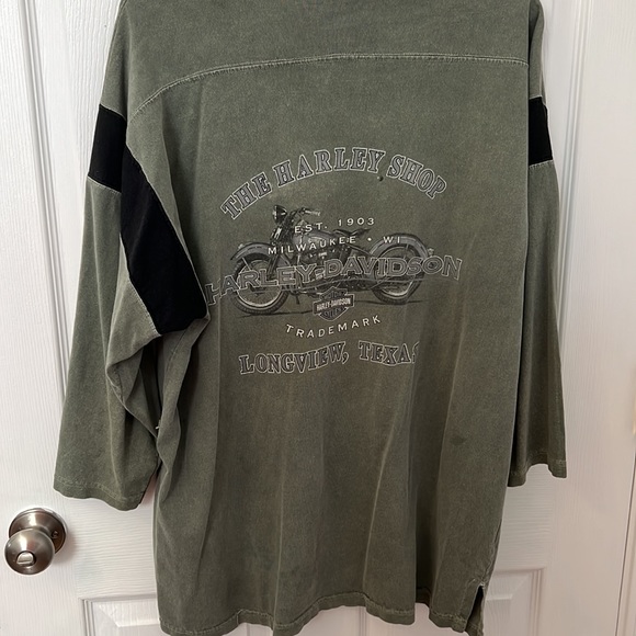 Authentic Harley Davidson 3/4 sleeve Shirt Sz Large - Picture 3 of 5